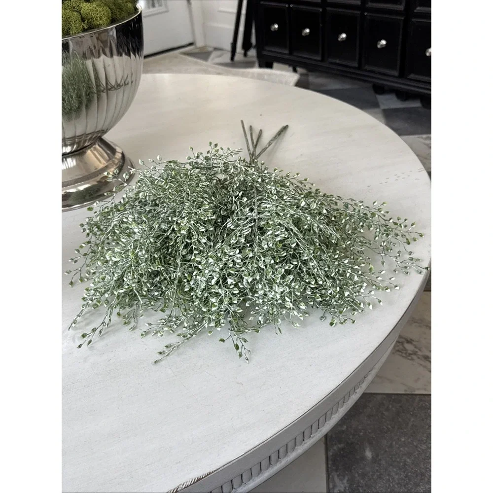 5 Stem Artificial Eucalyptus Leaves Bendable Stems